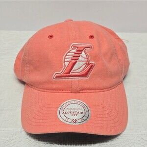 Los Angeles Lakers NBA Mitchell & Ness Coral Cap NEW Unisex